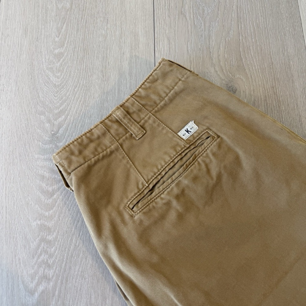 Knickerbocker NYC Men's Khaki Tan Chino Pants Size 32x30 Portugal 100% Cotton